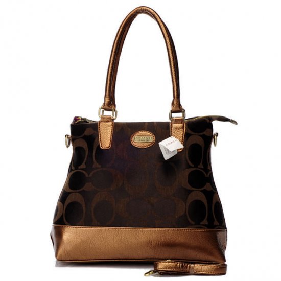 Coach In Signature Medium Coffee Satchels BBW | Women - Click Image to Close